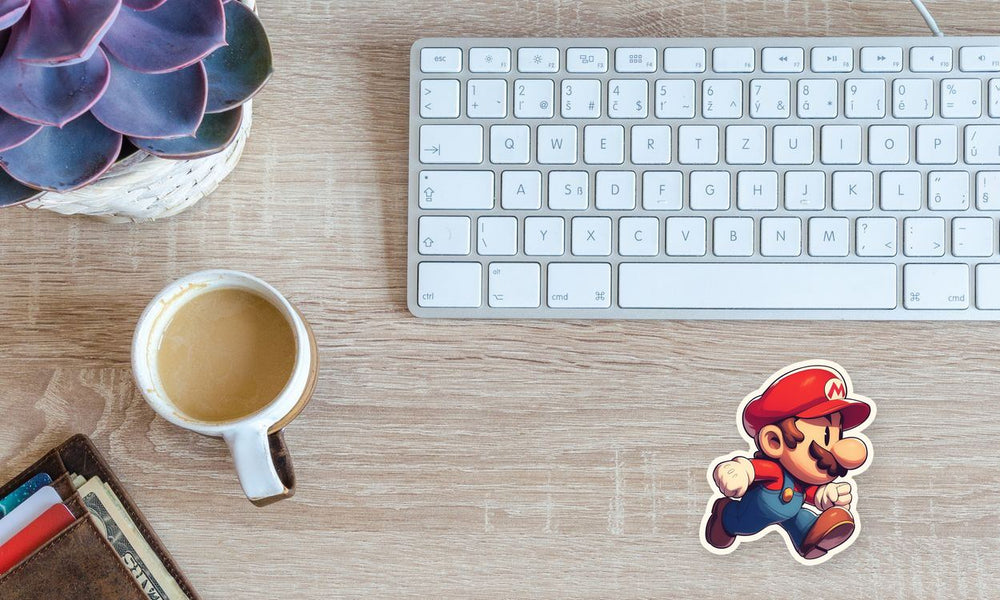 Awesome Super Mario Running Sticker