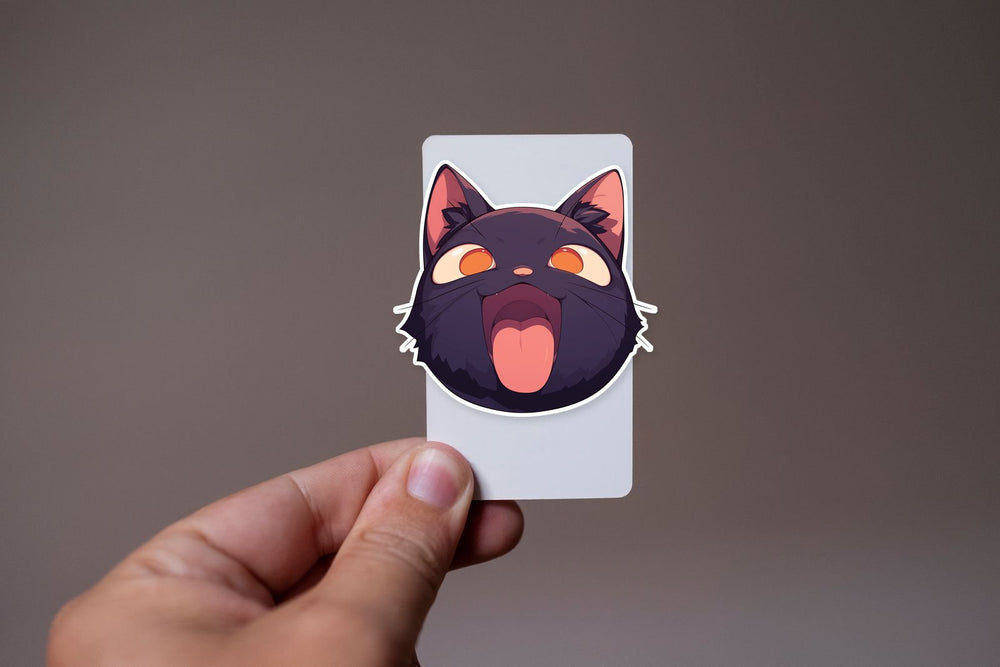Black Cat Funny Ignorant Hype Sticker