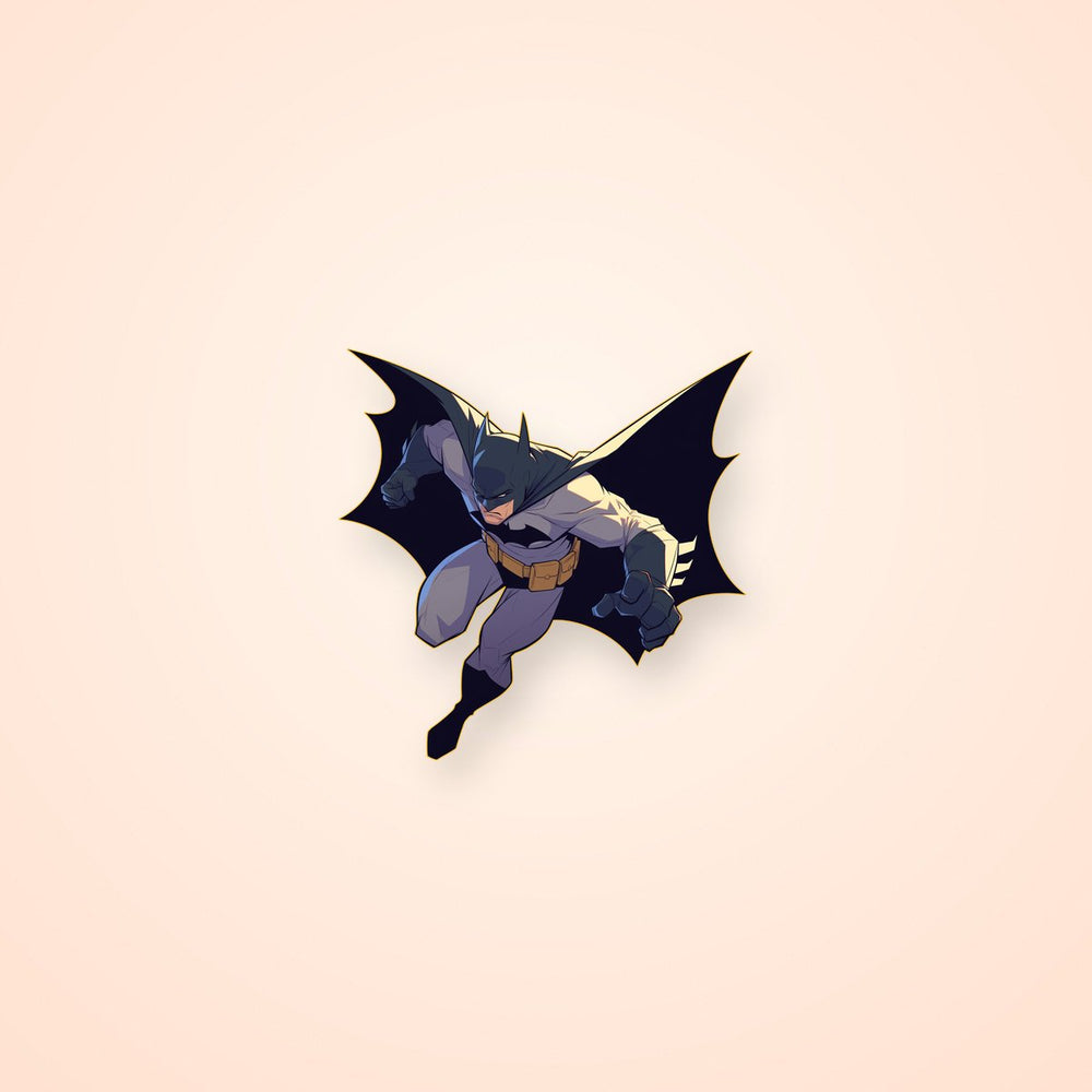 Batman Jumping Action Comics Sticker