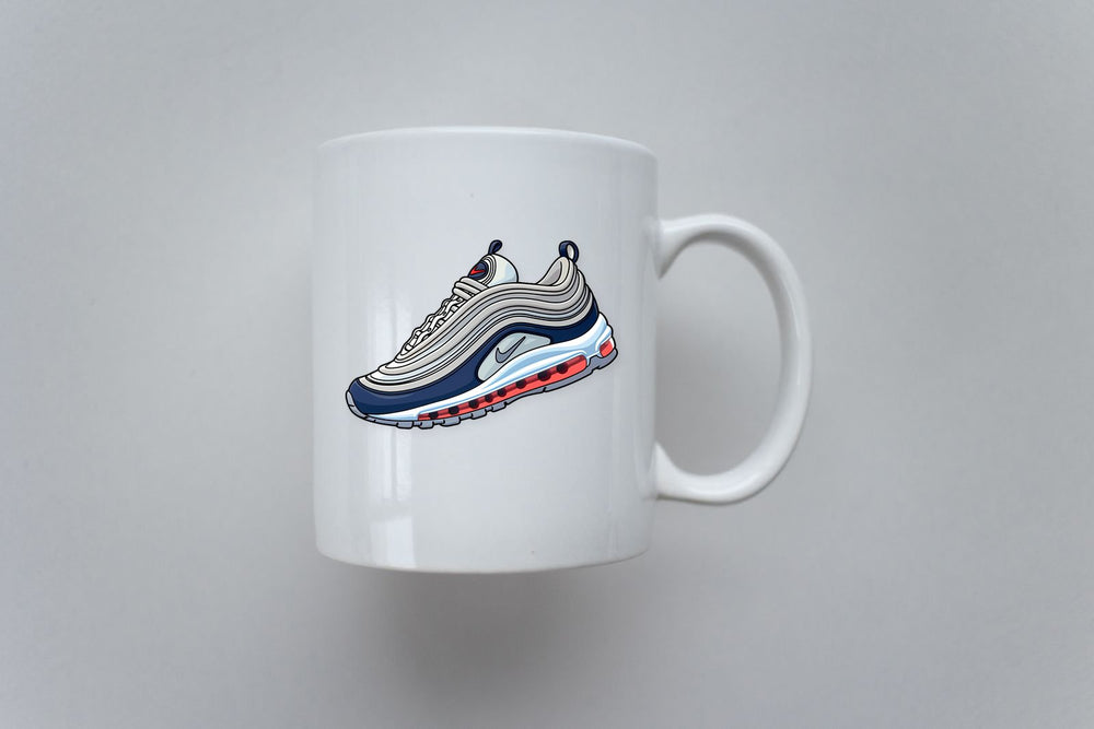 Nike Air Max 97 Platinum Navy Shoe Sticker