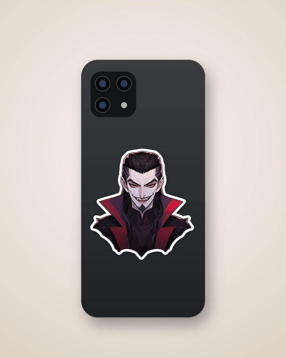 Halloween Smiling Dracula Sticker