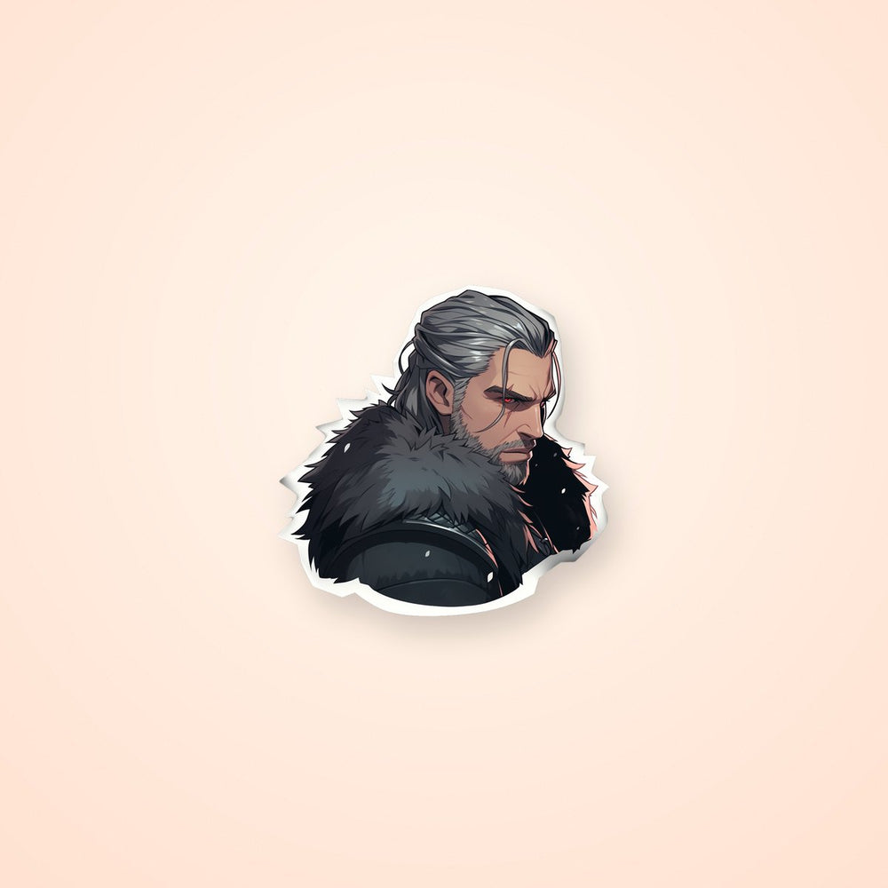Witcher Geralt with Red Eyes Sticker