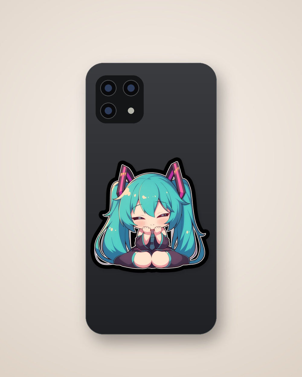 Chibi Hatsune Miku Funny Vocaloid Sticker