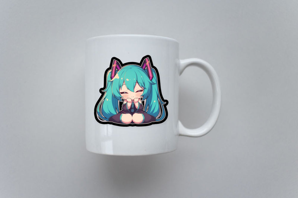 Chibi Hatsune Miku Funny Vocaloid Sticker