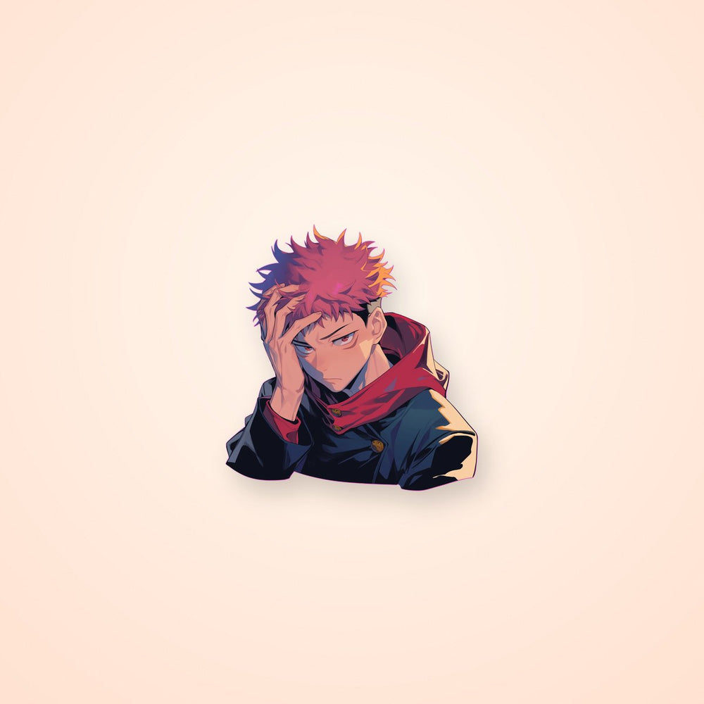 Yuji Itadori Jujutsu Kaisen Sticker PNG Download