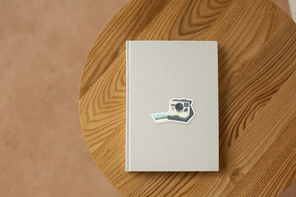 Retro Polaroid Instant Camera Vintage Sticker