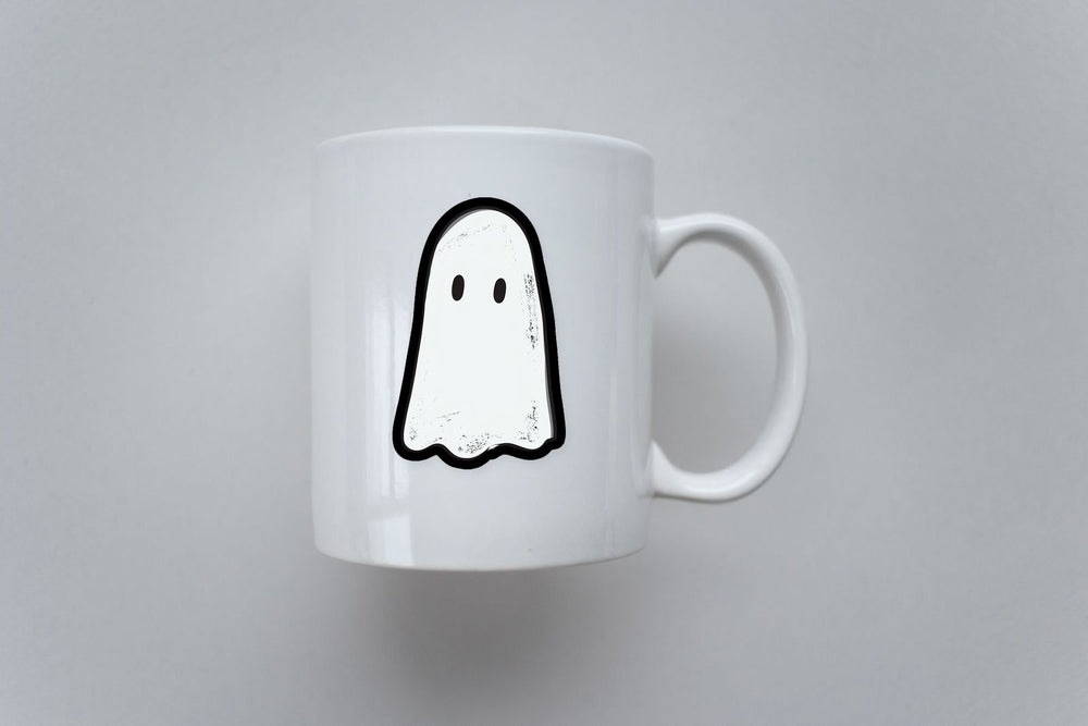 Cute Minimal Ghost Sheet Boo Halloween Sticker