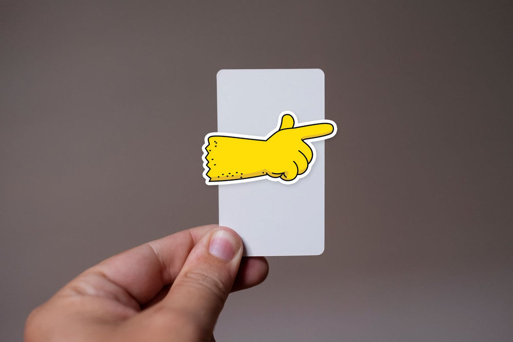 Pointing Hand Sticker