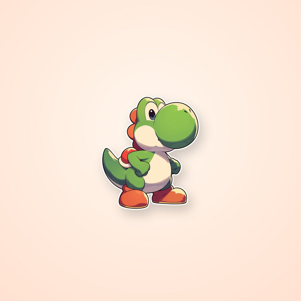 Yoshi Determined Pose Sticker