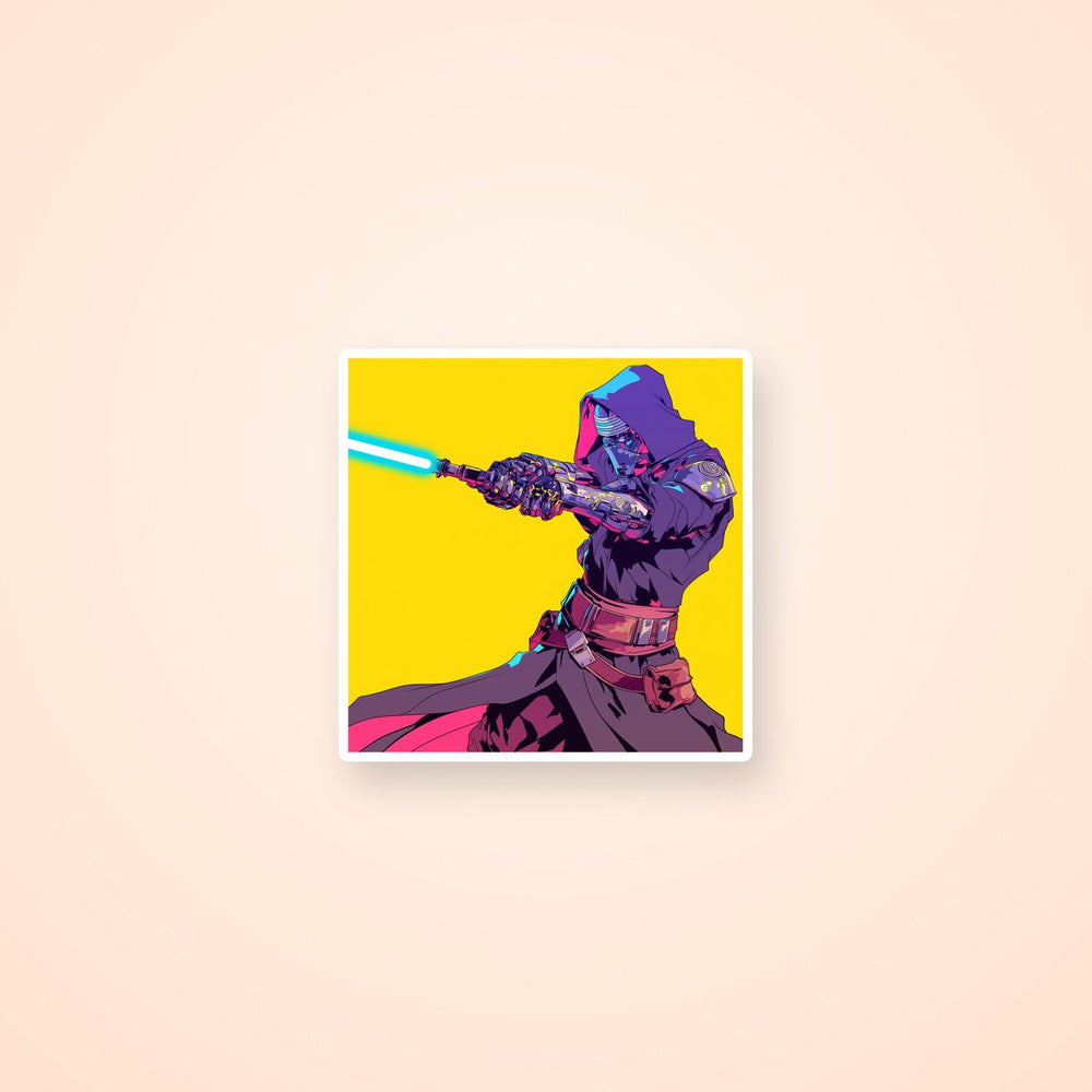 Star Wars Cyberpunk Jedi Warrior Sticker