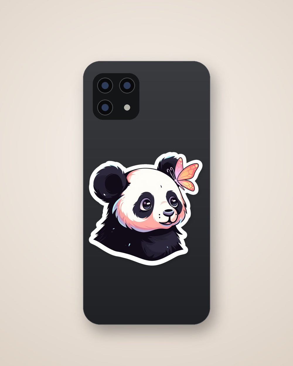 Panda with a Butterfly Sticker