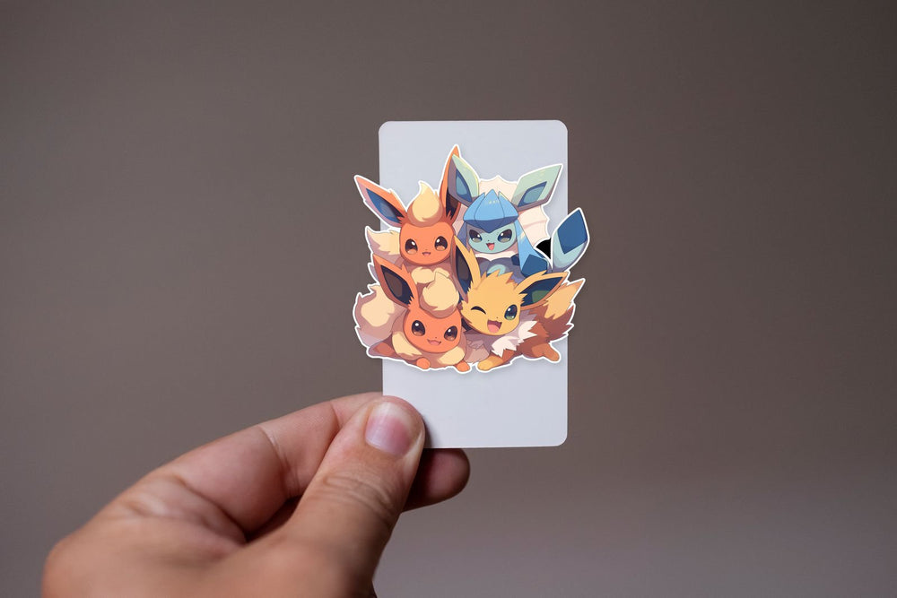 Pokemon Cute Eeveelutions Pals Sticker