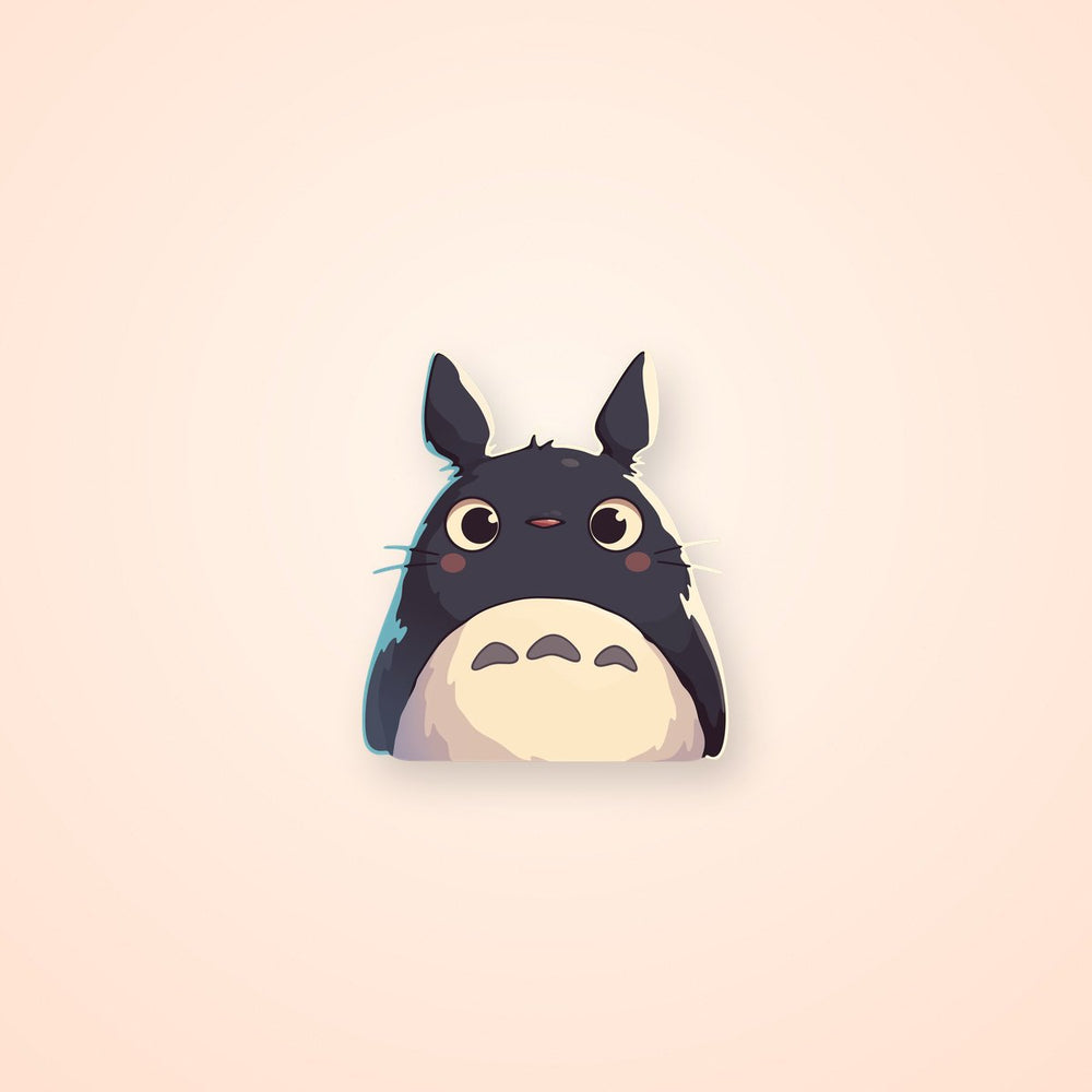 Totoro Cute Anime Face Sticker