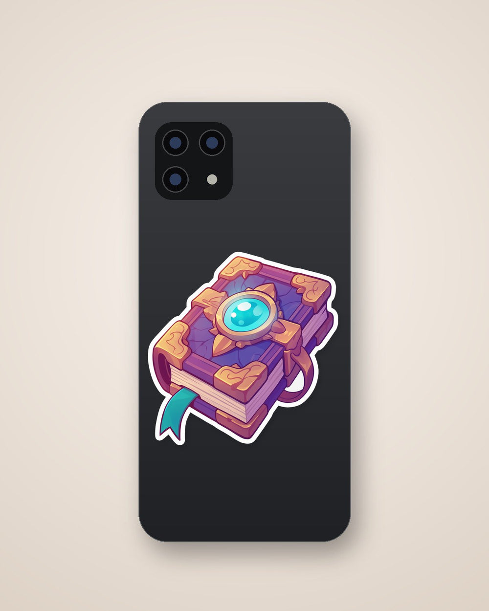 Magic Book Gem Cover Sticker