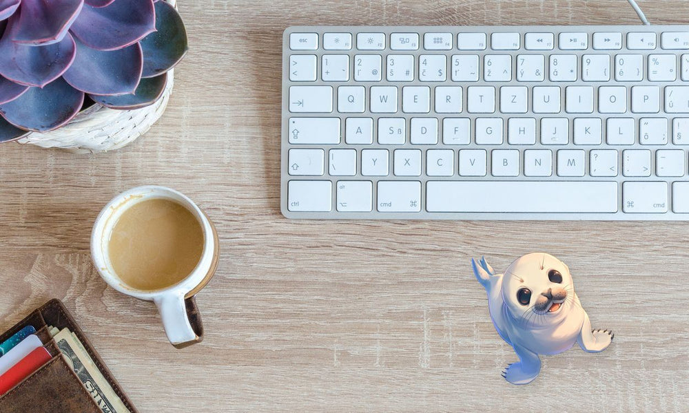 Cute Baby Seal Smiling Sticker