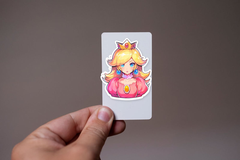 Super Mario Beautiful Princess Peach Sticker
