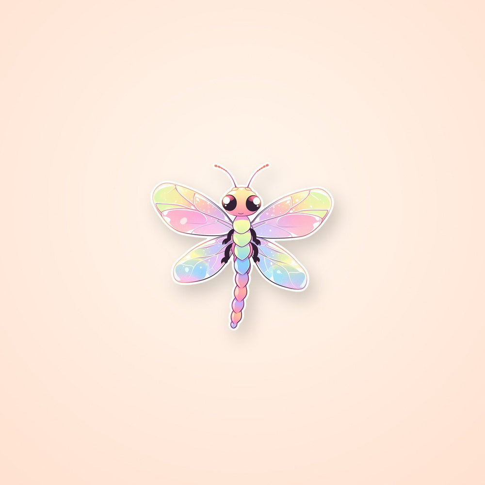 Cute Pastel Dragonfly Sticker