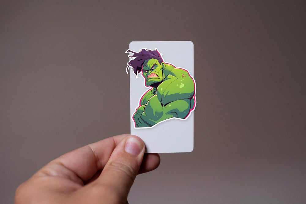 Drawn Angry Hulk Sticker