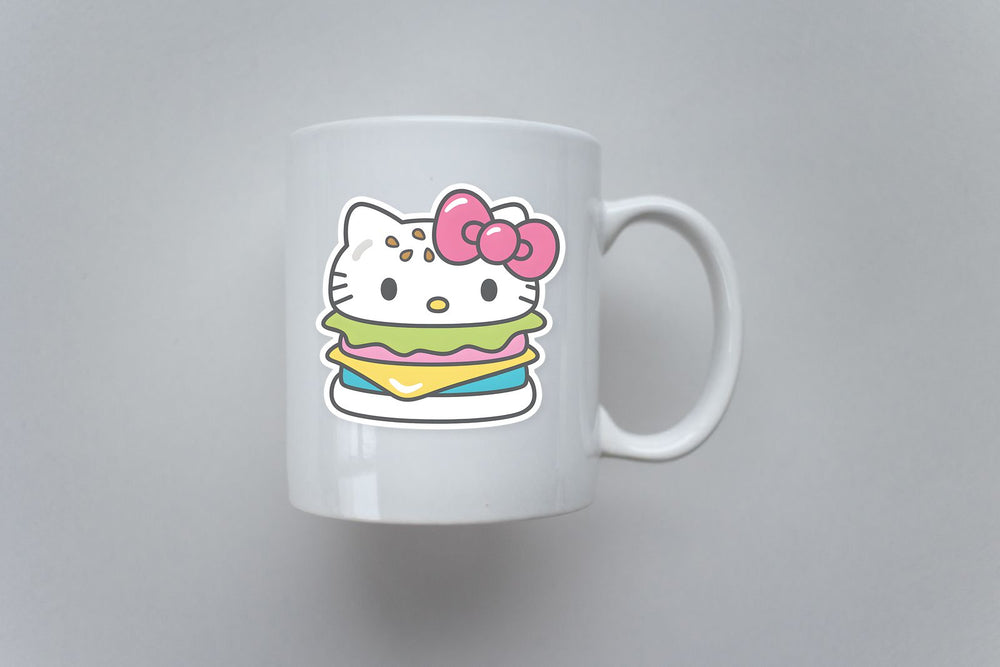 Hello Kitty Burger Kawaii Sticker