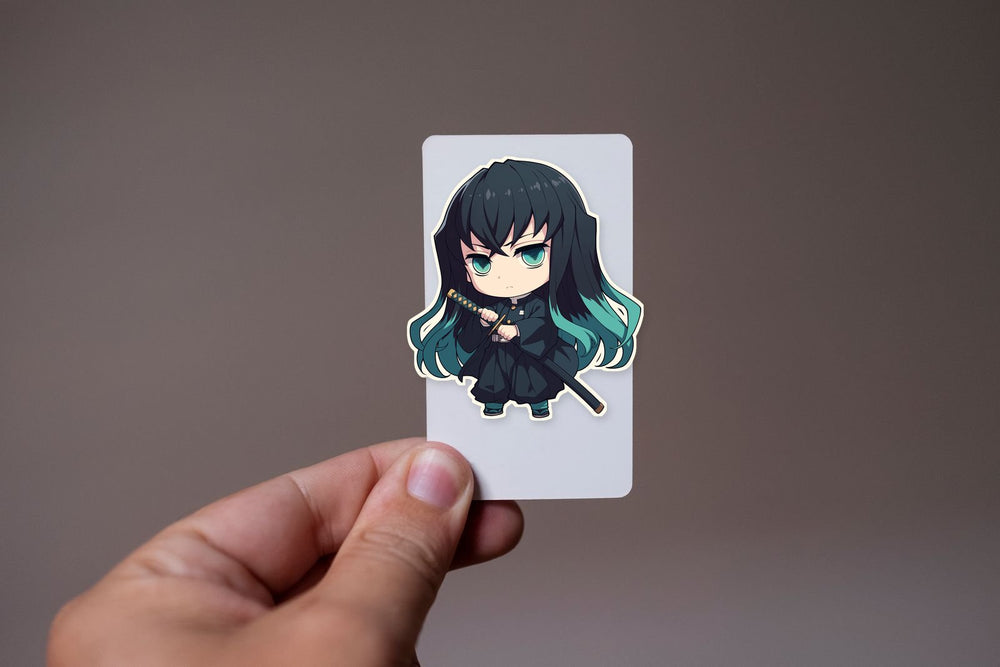 Demon Slayer Chibi Muichiro Calm Sticker