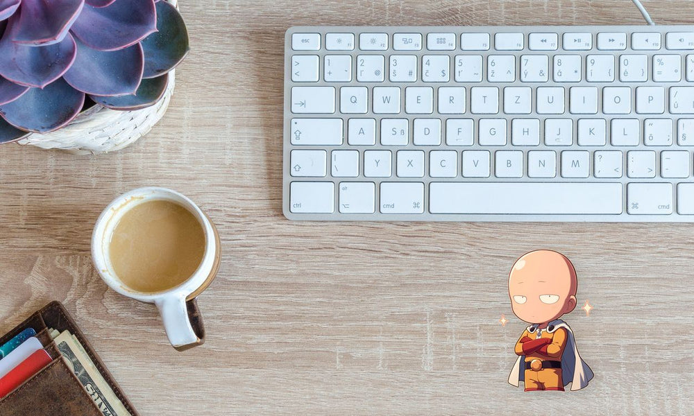 Chibi Saitama One Punch Man Sticker