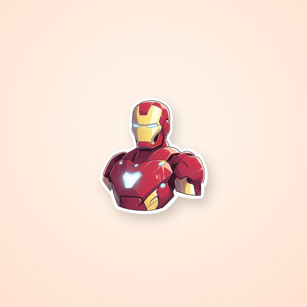 Marvel Iron Man Bust Sticker