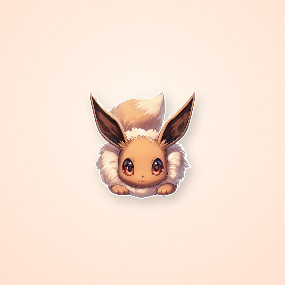Eevee Brown Fur Sweet Expression Sticker