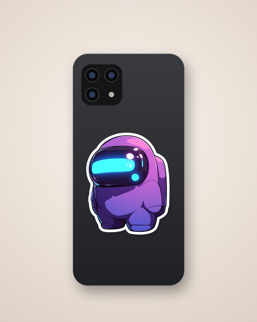 Among Us Purple Character Sticker