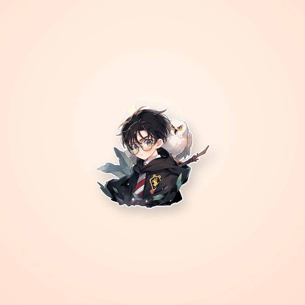 Harry Potter with Owl Art Sticker