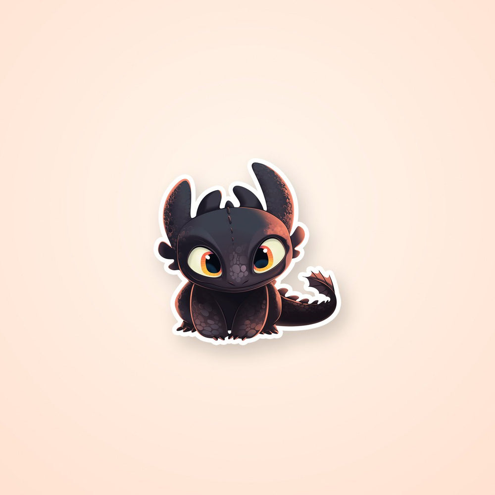 Chibi Toothless Baby Dragon Sticker