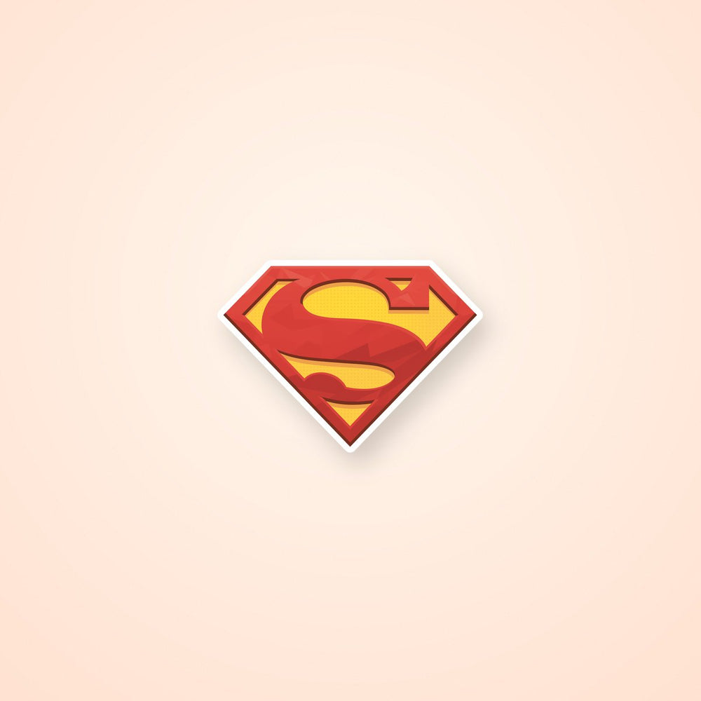 Superman Logo Red Yellow Sticker