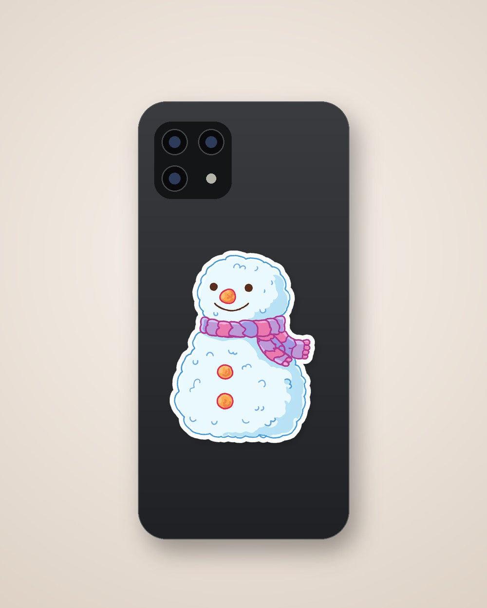 Cute Snowman with Scarf Winter Sticker