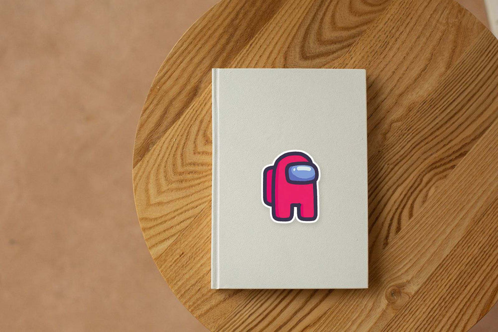 Among Us Red Crewmate Glossy Style Sticker