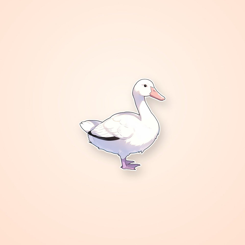 Aesthetic Snow Goose Sticker