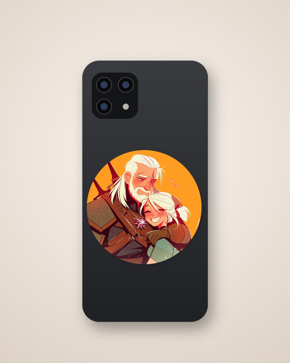 Geralt and Ciri Witcher Hug Sticker
