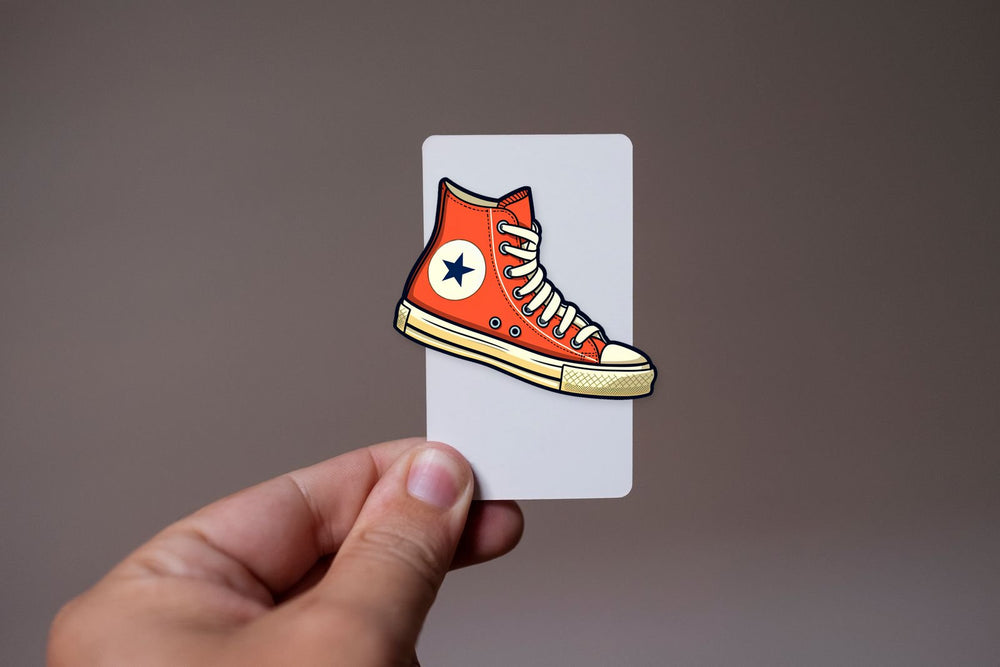 Red Converse Chuck Taylor Shoe Sticker