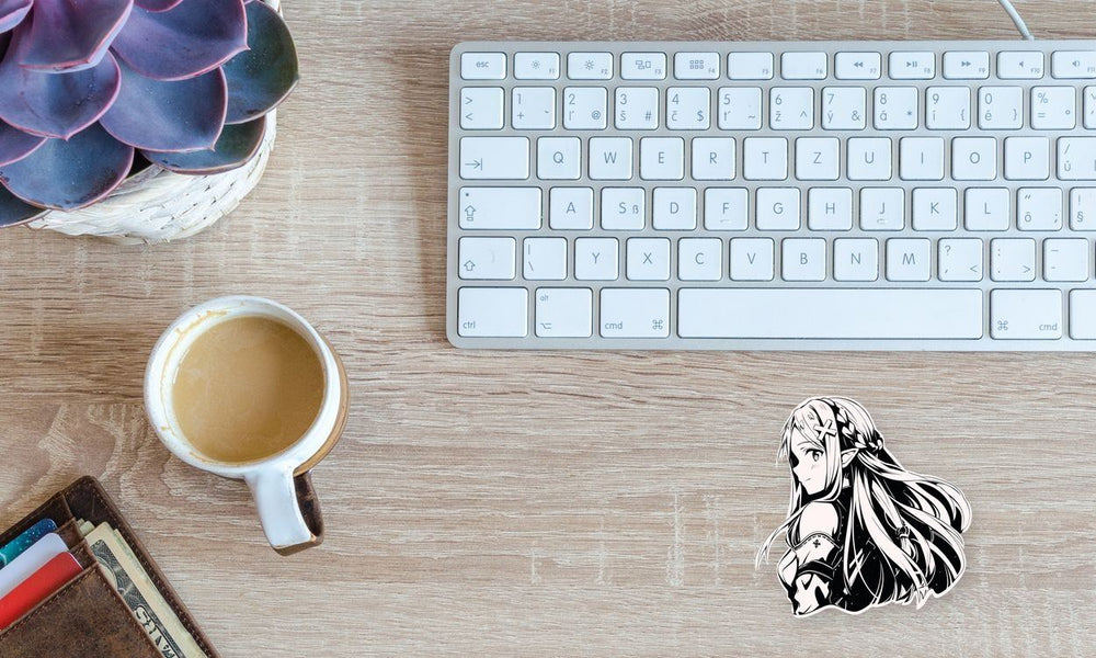 Cute Anime Girl Manga Sticker