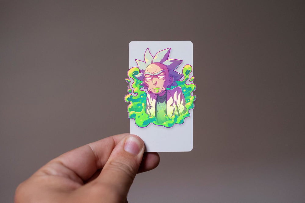 Rick and Morty Cool Green Sticker