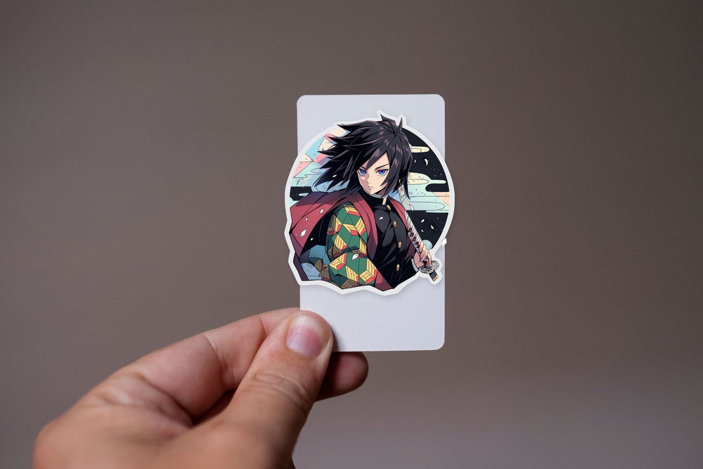 Demon Slayer Aesthetic Giyu Tomioka Round Sticker