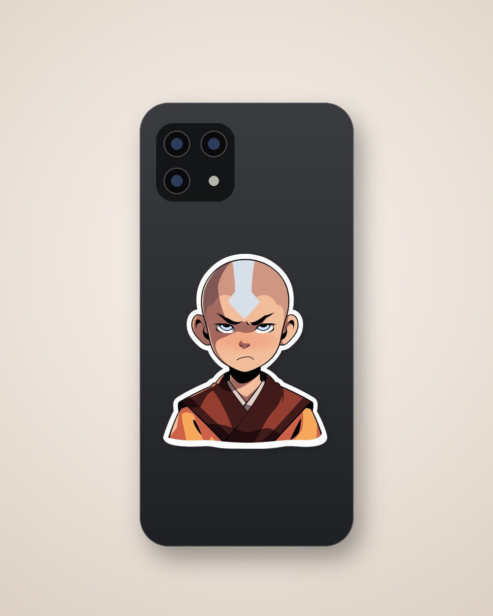 Drawn Avatar Annoyed Aang Sticker