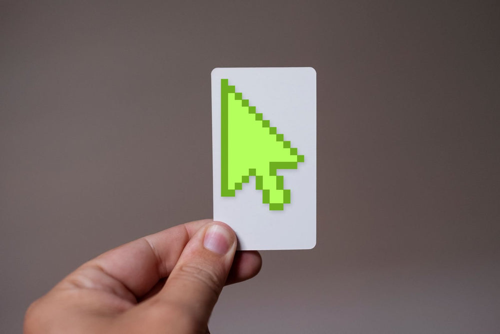 Green Pixel Cursor Sticker