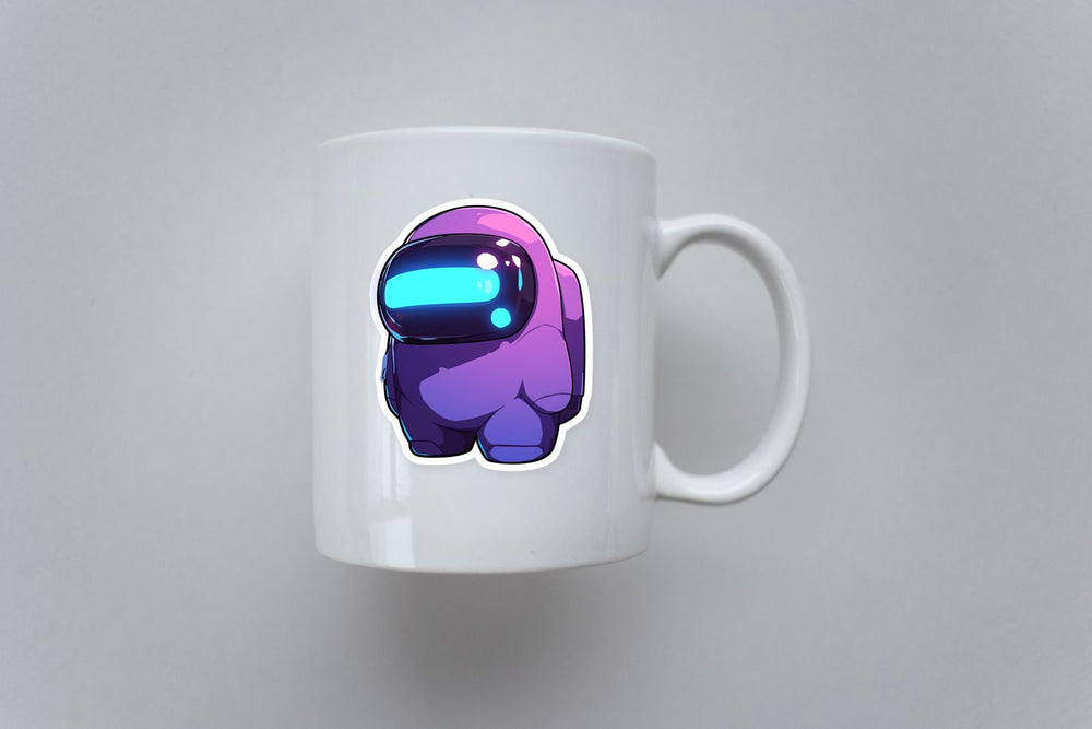 Among Us Purple Character Sticker