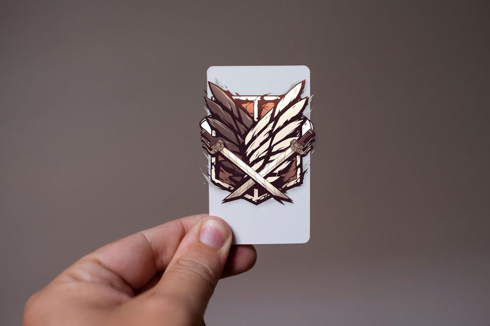 Aot Crossed Blades Emblem Sticker