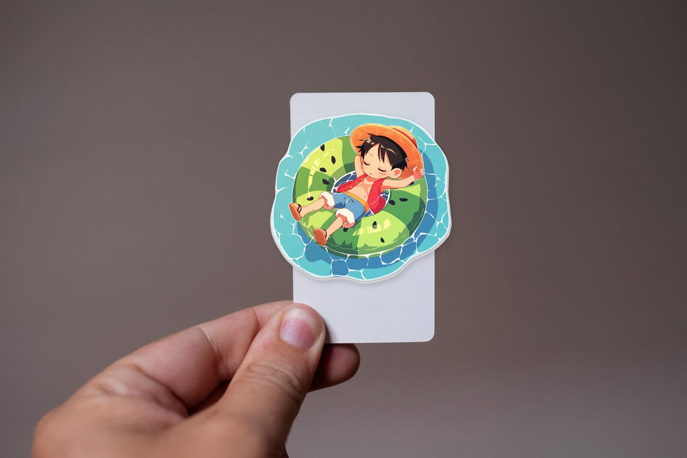 Luffy Watermelon Floatie Sleeping Sticker