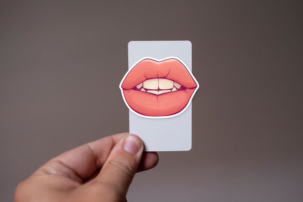 Biting Lips Baddie Aesthetic Sticker