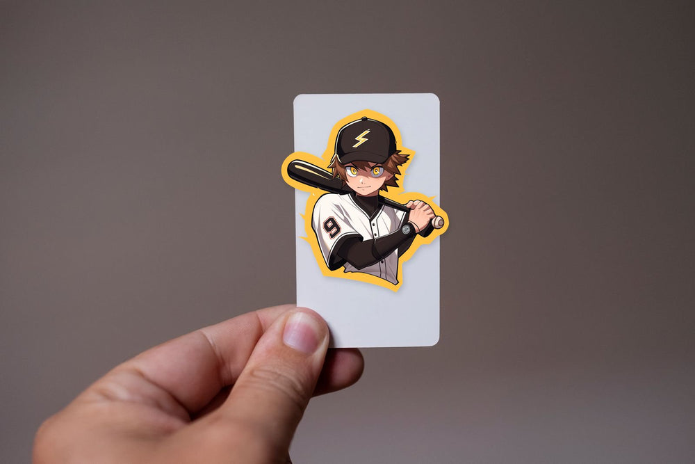 Anime Guy with Baseball Bat Sticker