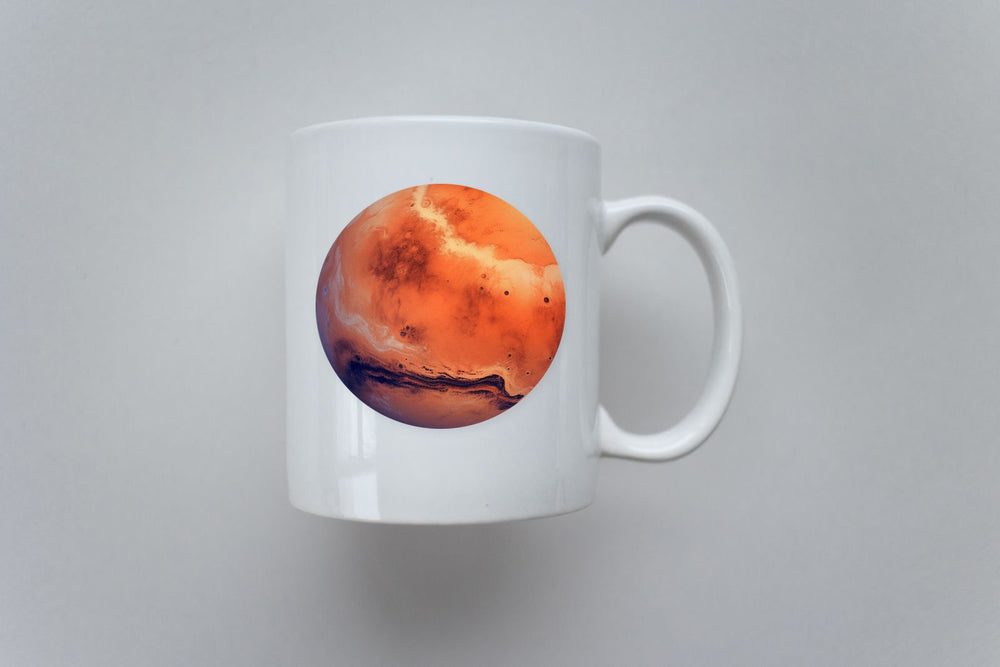 Aesthetic Mars Round Sticker