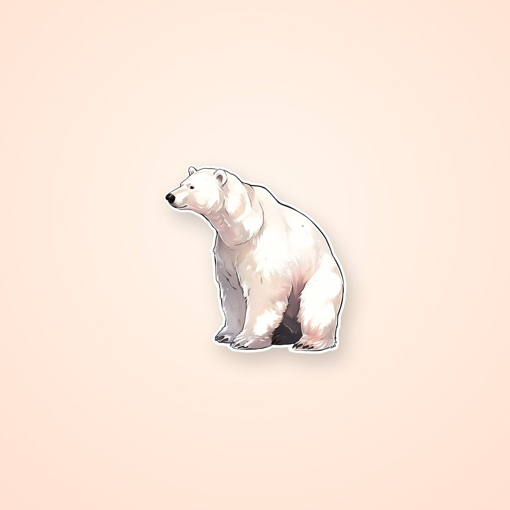Aesthetic Polar Bear Sticker