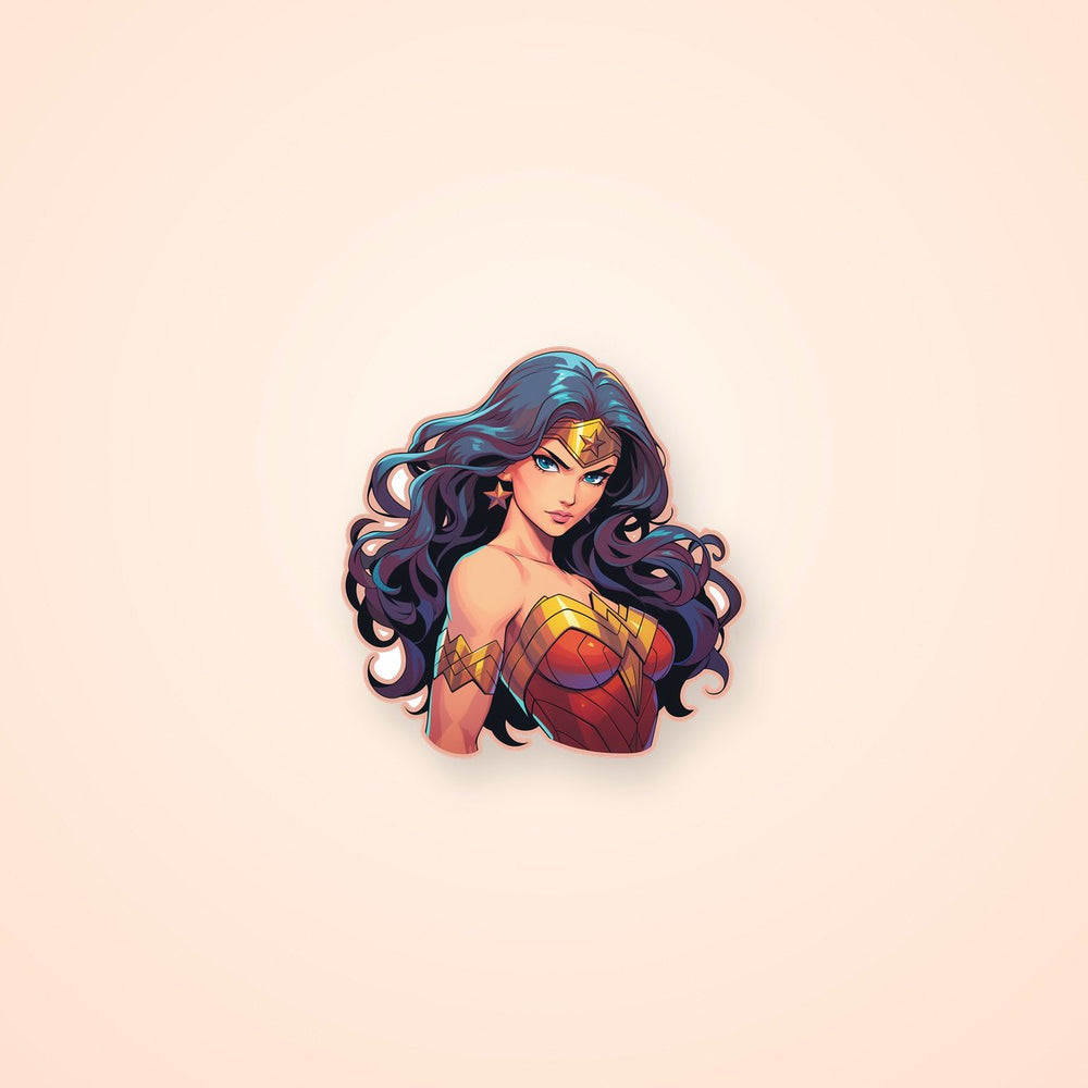 Wonder Woman Anime Style Sticker