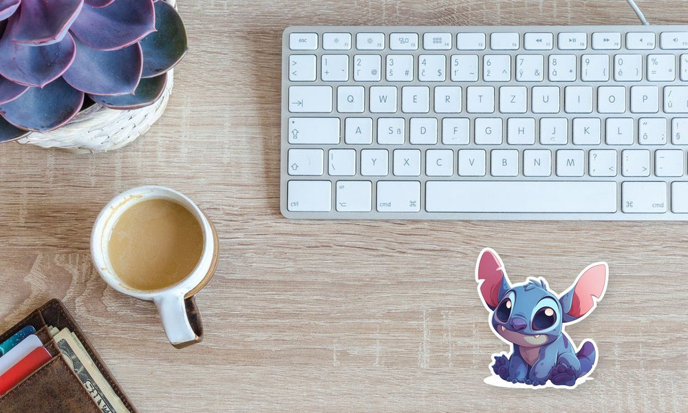 Cute Stitch Sitting Sticker